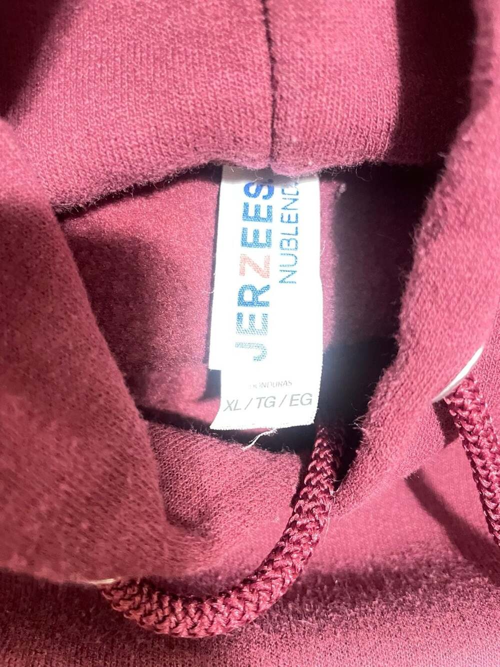 Jerzees Harvard University Maroon Pullover Hoodie Size XL - Picture 4 of 6